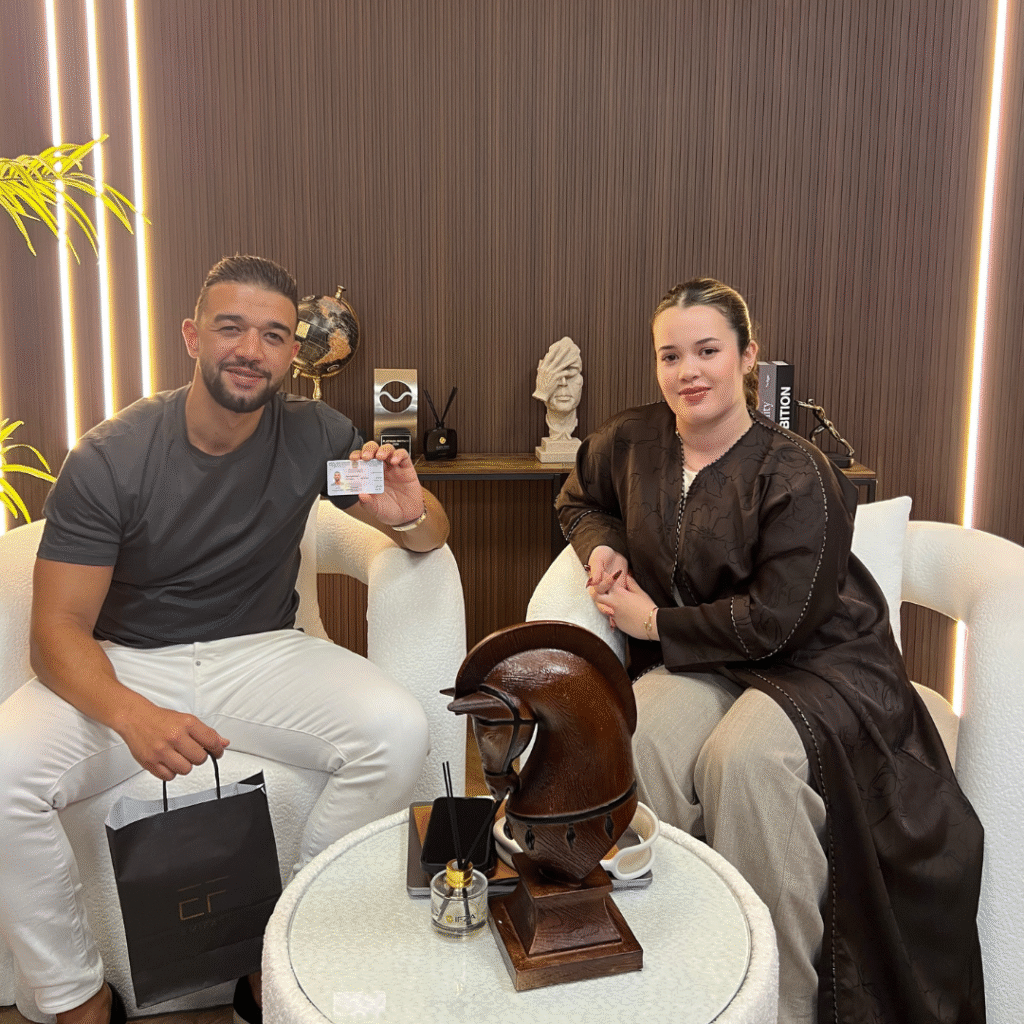 Client receiving UAE residency through visa assistance services